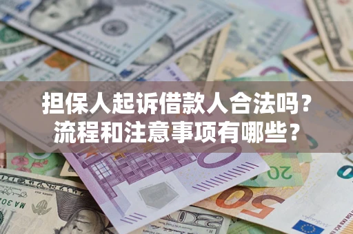 济南担保人起诉借款人合法吗？流程和注意事项有哪些？
