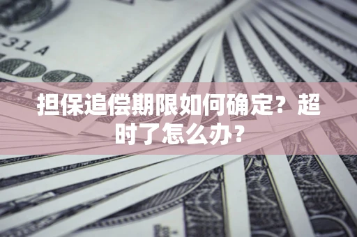济南担保追偿期限如何确定？超时了怎么办？