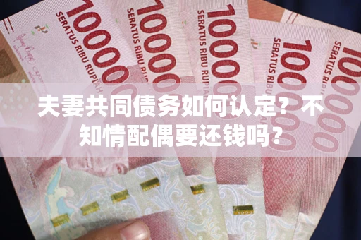 济南夫妻共同债务如何认定？不知情配偶要还钱吗？