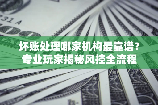 济南坏账处理哪家机构最靠谱？专业玩家揭秘风控全流程