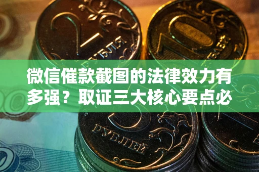 济南微信催款截图的法律效力有多强？取证三大核心要点必须知道！